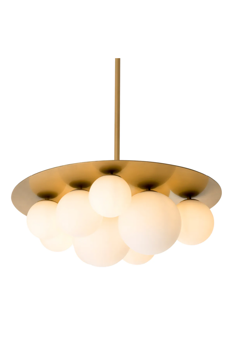 White Glass Globes Chandelier | Eichholtz Orsini | Eichholtzmiami.com