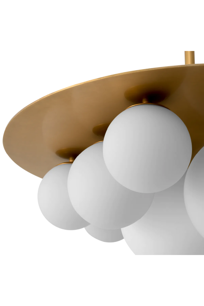 White Glass Globes Chandelier | Eichholtz Orsini | Eichholtzmiami.com