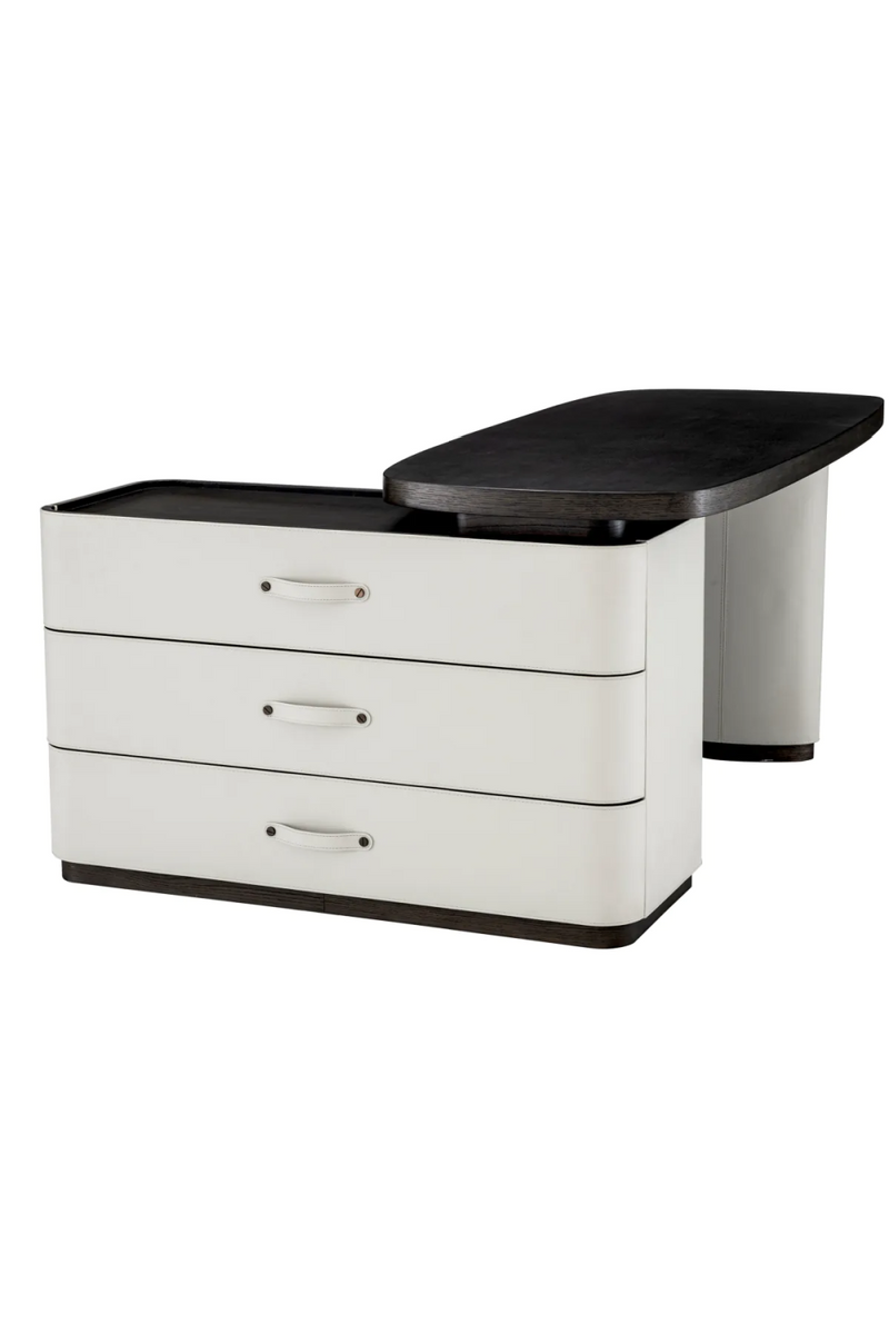 Gray Leather Rotating Desk | Eichholtz Numana | Eichholtzmiami.com