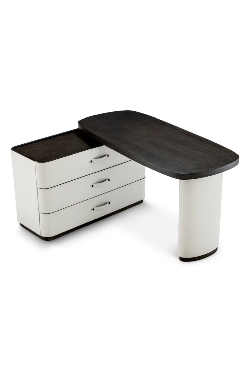 Gray Leather Rotating Desk | Eichholtz Numana | Eichholtzmiami.com