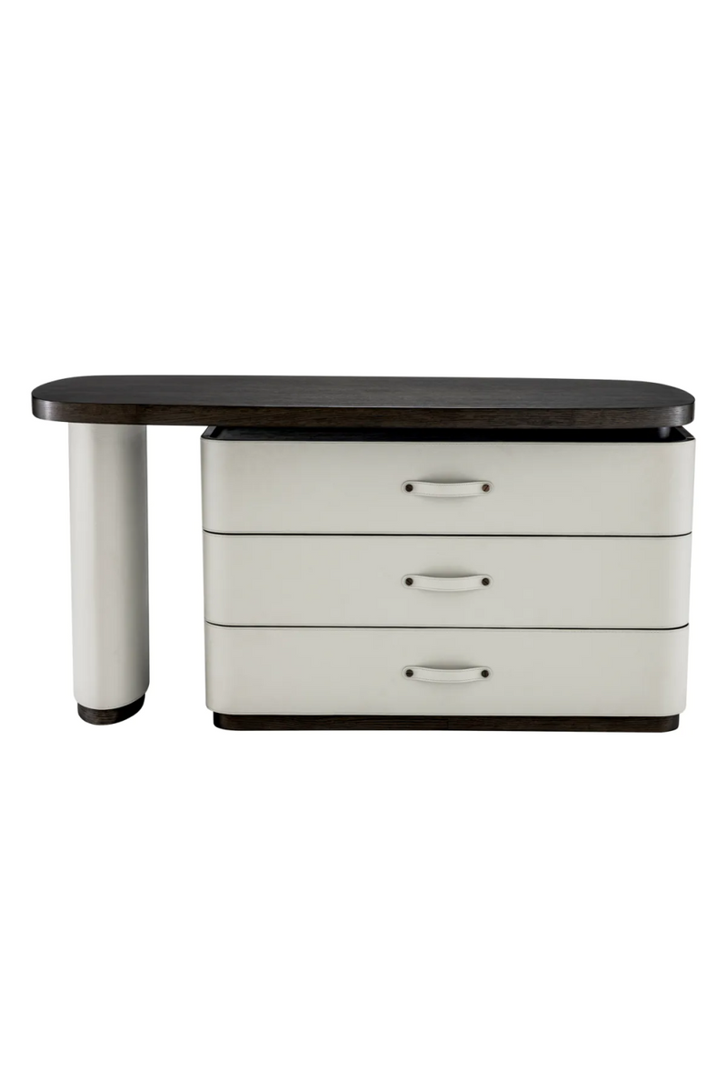 Gray Leather Rotating Desk | Eichholtz Numana | Eichholtzmiami.com