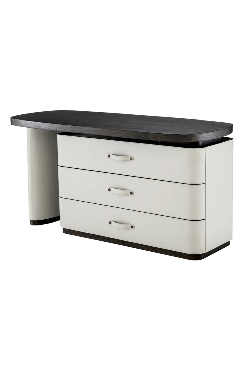 Gray Leather Rotating Desk | Eichholtz Numana | Eichholtzmiami.com