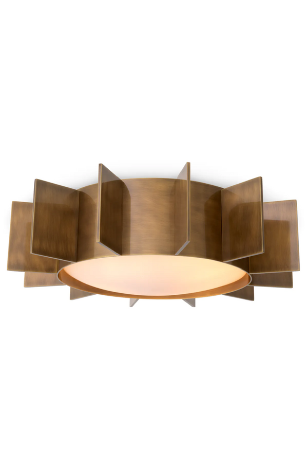 White Glass Vintage Ceiling Lamp | Eichholtz Mario | Eichholtzmiami.com