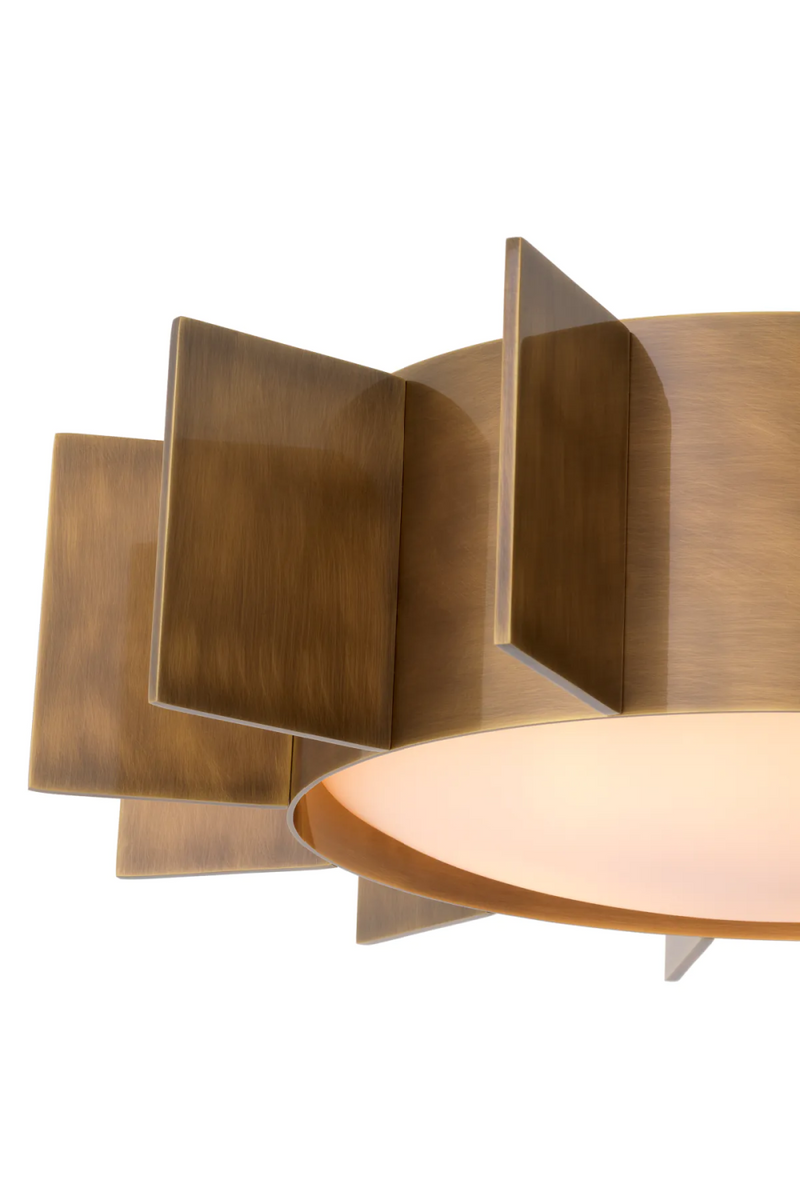 White Glass Vintage Ceiling Lamp | Eichholtz Mario | Eichholtzmiami.com
