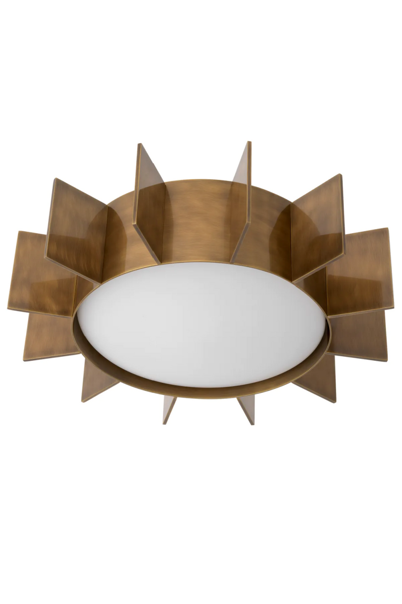 White Glass Vintage Ceiling Lamp | Eichholtz Mario | Eichholtzmiami.com