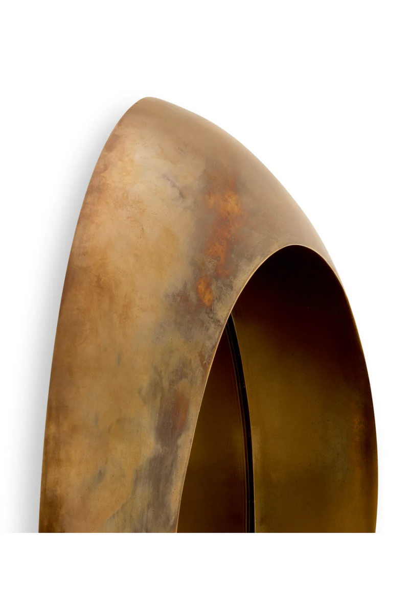 Vintage Brass Round Mirror | Eichholtz Velino | Oroatrade.com