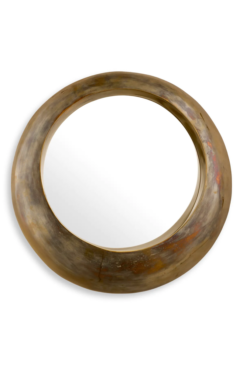 Vintage Brass Round Mirror | Eichholtz Velino | Oroatrade.com