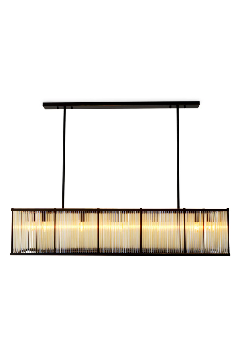 Glass Rods Rectangular Chandelier | Eichholtz Bernardi | Eichholtzmiami.com