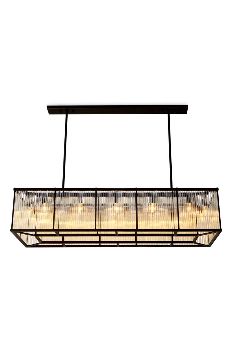 Glass Rods Rectangular Chandelier | Eichholtz Bernardi | Eichholtzmiami.com