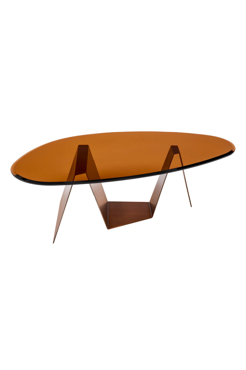 Oval Brown Glass Coffee Table | Eichholtz Lavello | Eichholtzmiami.com