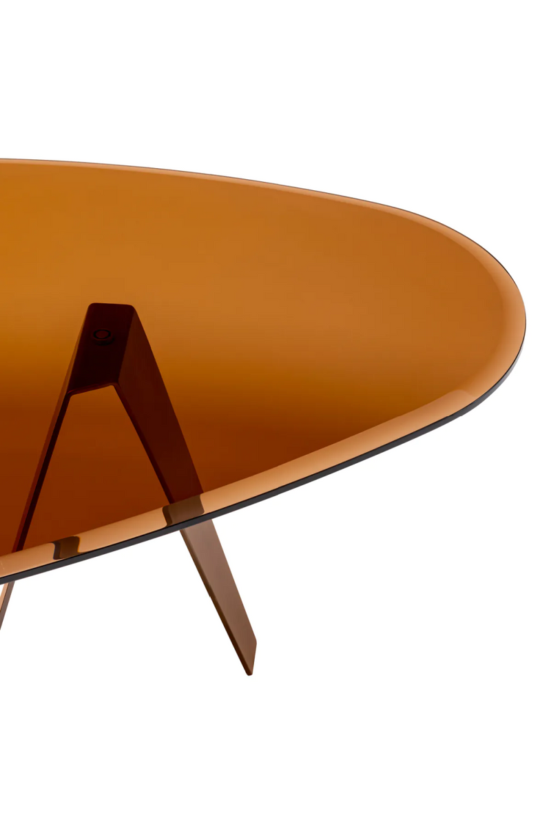 Oval Brown Glass Coffee Table | Eichholtz Lavello | Eichholtzmiami.com