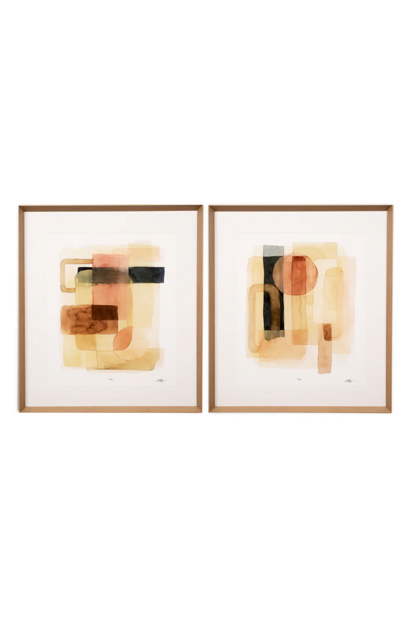 Wooden-Framed Abstract Art Prints (2) | Eichholtz Sun and Sand|  | Eichholtzmiami.com