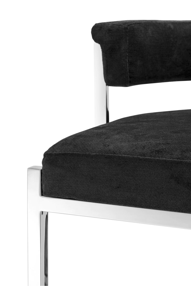 Black Velvet Counter Stool | Eichholtz Dante |