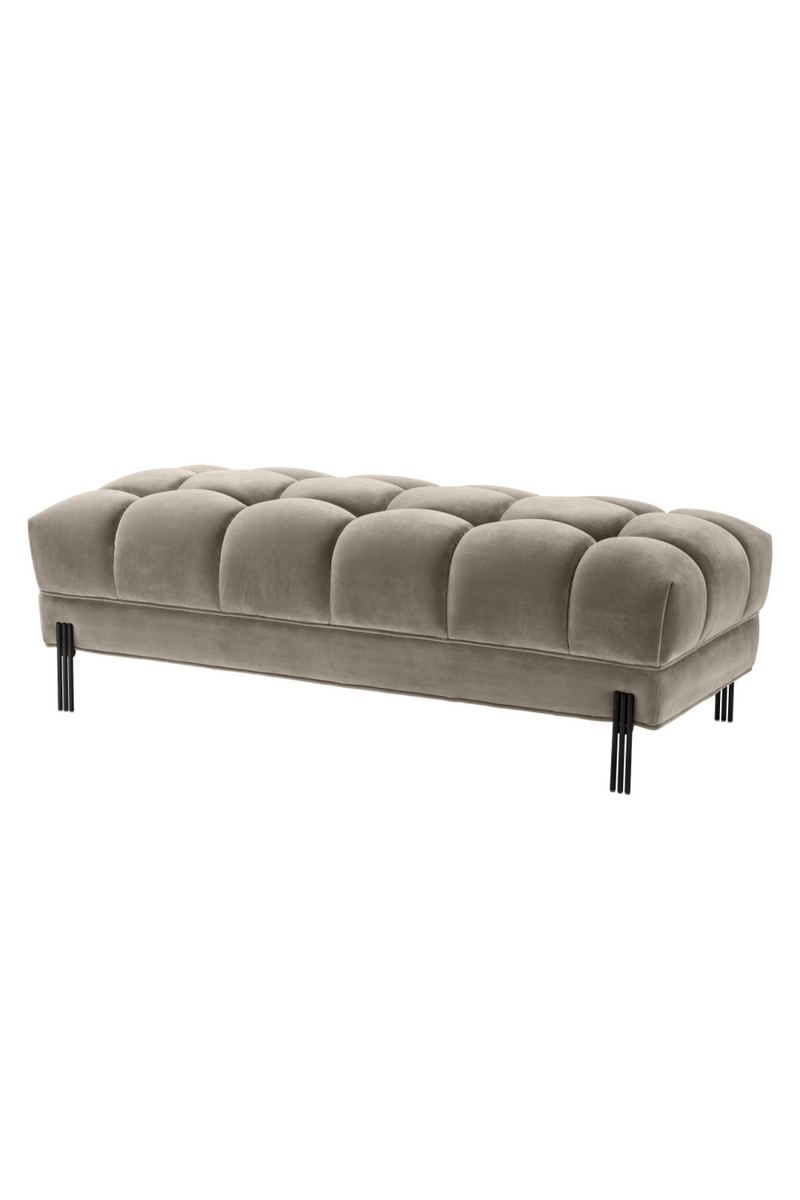 Greige Tufted Upholstered Bench | Eichholtz Sienna | Eichholtz Miami