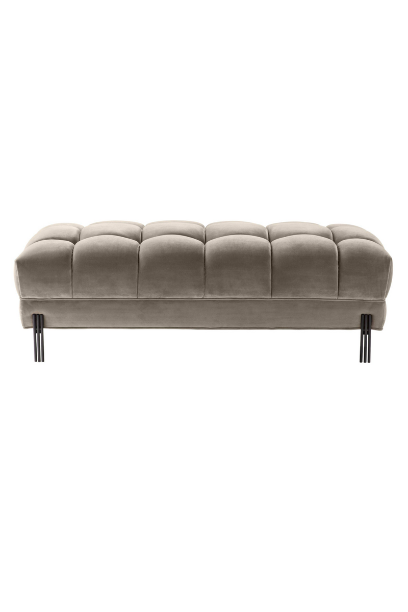 Greige Tufted Upholstered Bench | Eichholtz Sienna | Eichholtz Miami