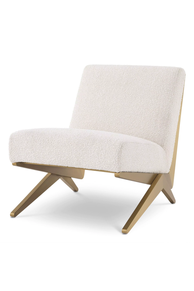Cream Bouclé Lounge Chair | Eichholtz Fico | Eichholtzmiami.com