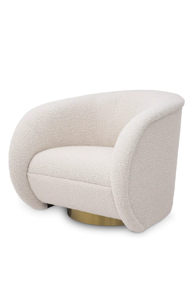 Cream Bouclé  Swivel Chair | Eichholtz Cristo | Eichholtzmiami.com