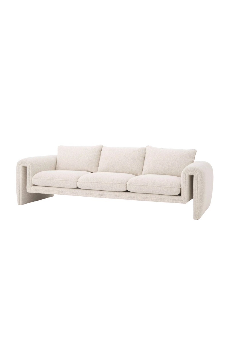 Cream Bouclé Upholstered Sofa | Eichholtz Tondo | Eichholtzmiami.com