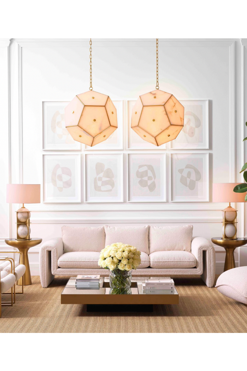 Cream Bouclé Upholstered Sofa | Eichholtz Tondo | Eichholtzmiami.com