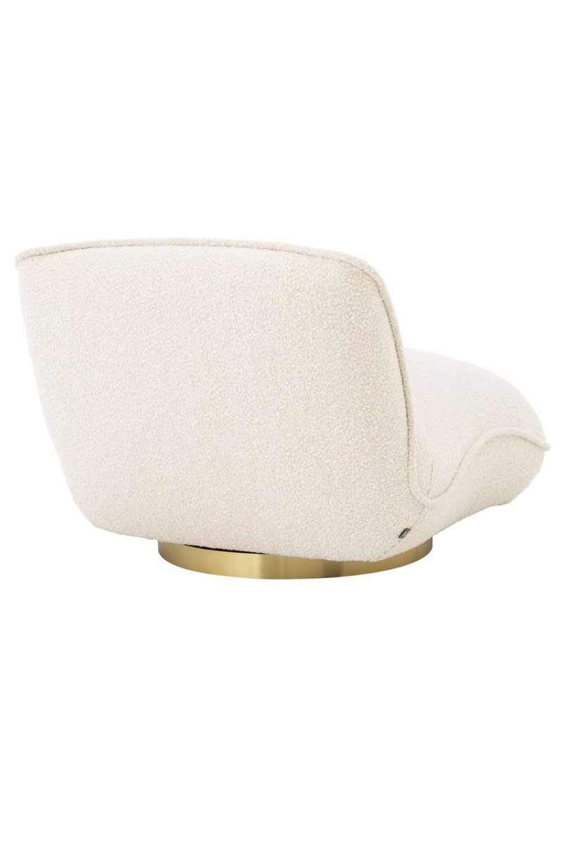 Cream Bouclé Pillow Swivel Chair | Eichholtz Relax | Eichholtzmiami.com