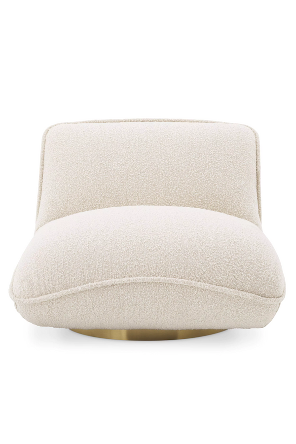 Cream Bouclé Pillow Swivel Chair | Eichholtz Relax | Eichholtzmiami.com