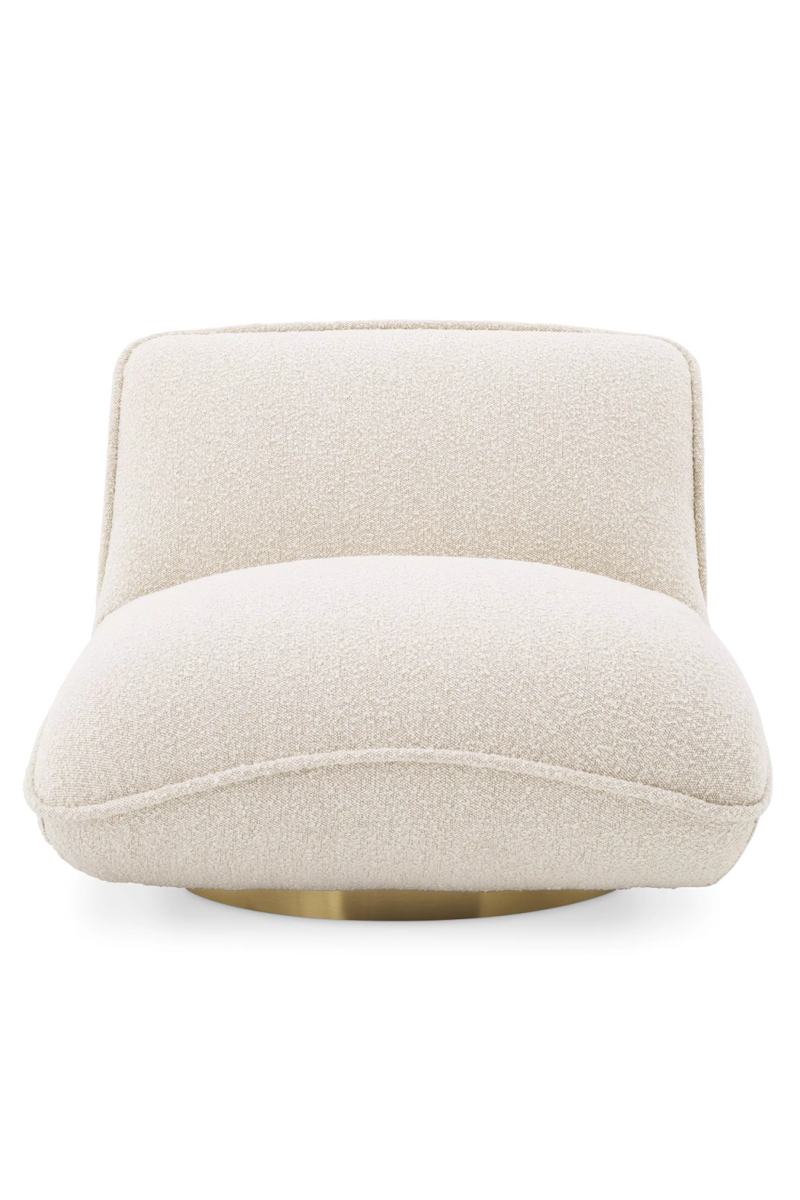 Cream Bouclé Pillow Swivel Chair | Eichholtz Relax | Eichholtzmiami.com