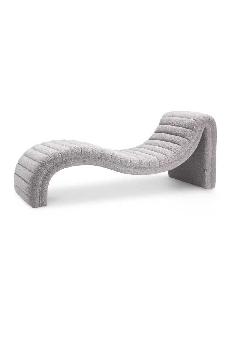 Gray Bouclé Chaise Longue | Eichholtz Pioneer | Eichholtzmiami.com