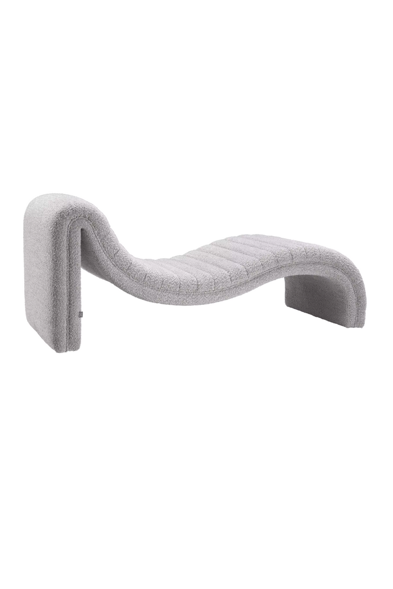 Gray Bouclé Chaise Longue | Eichholtz Pioneer | Eichholtzmiami.com