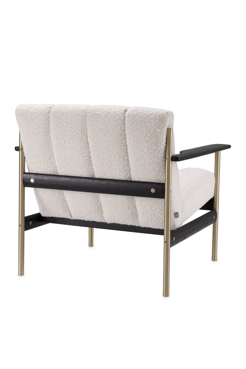 Cream Bouclé Channeled Armchair | Eichholtz Elan | Eichholtzmiami.com