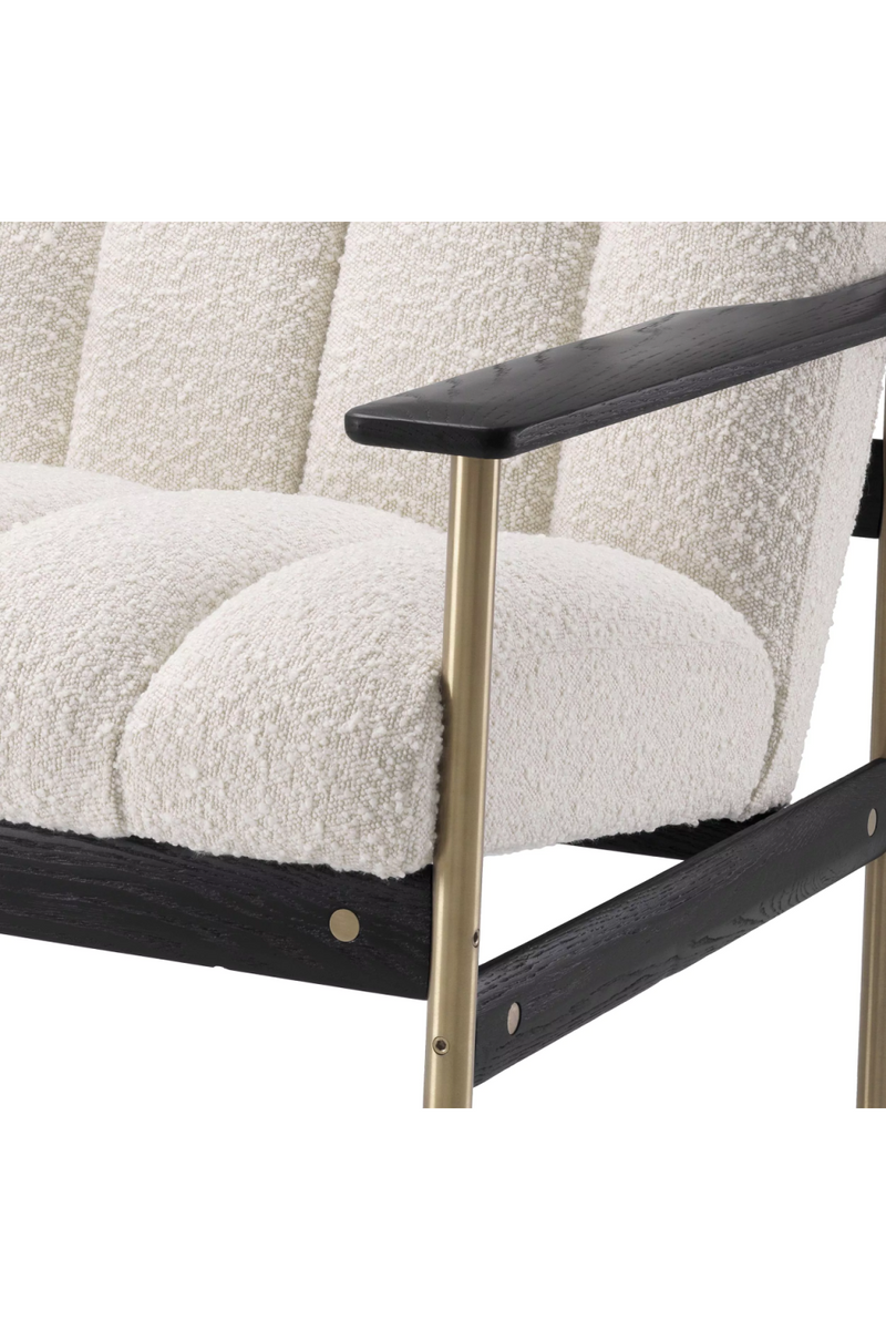 Cream Bouclé Channeled Armchair | Eichholtz Elan | Eichholtzmiami.com