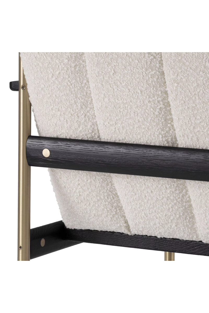 Cream Bouclé Channeled Armchair | Eichholtz Elan | Eichholtzmiami.com
