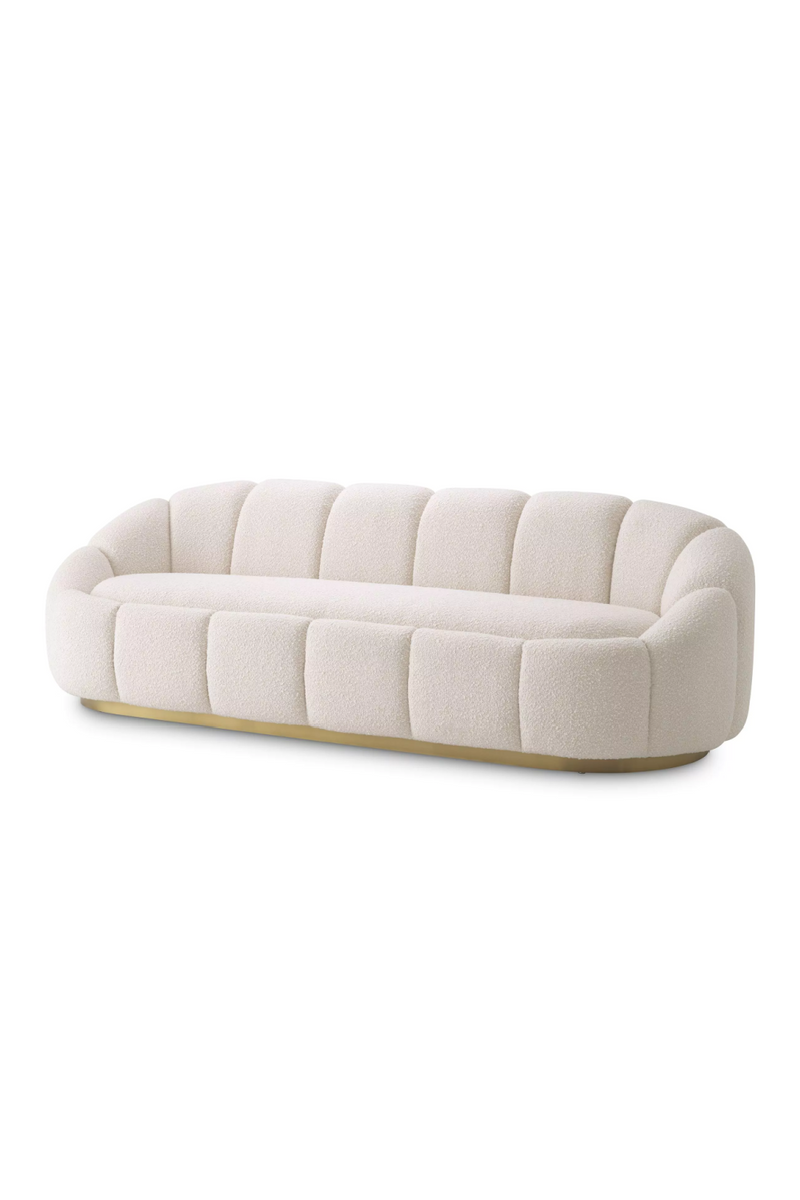 Cream Bouclé Curved Sofa | Eichholtz Inger | Eichholtzmiami.com