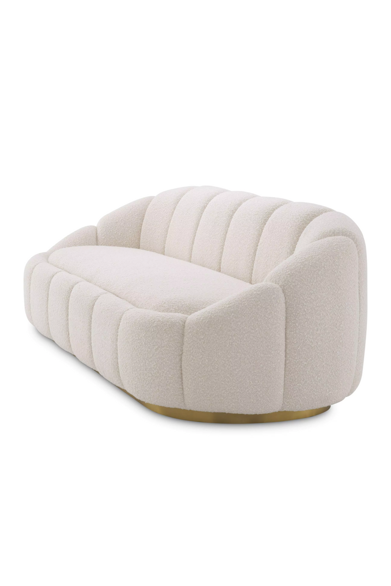 Cream Bouclé Curved Sofa | Eichholtz Inger | Eichholtzmiami.com