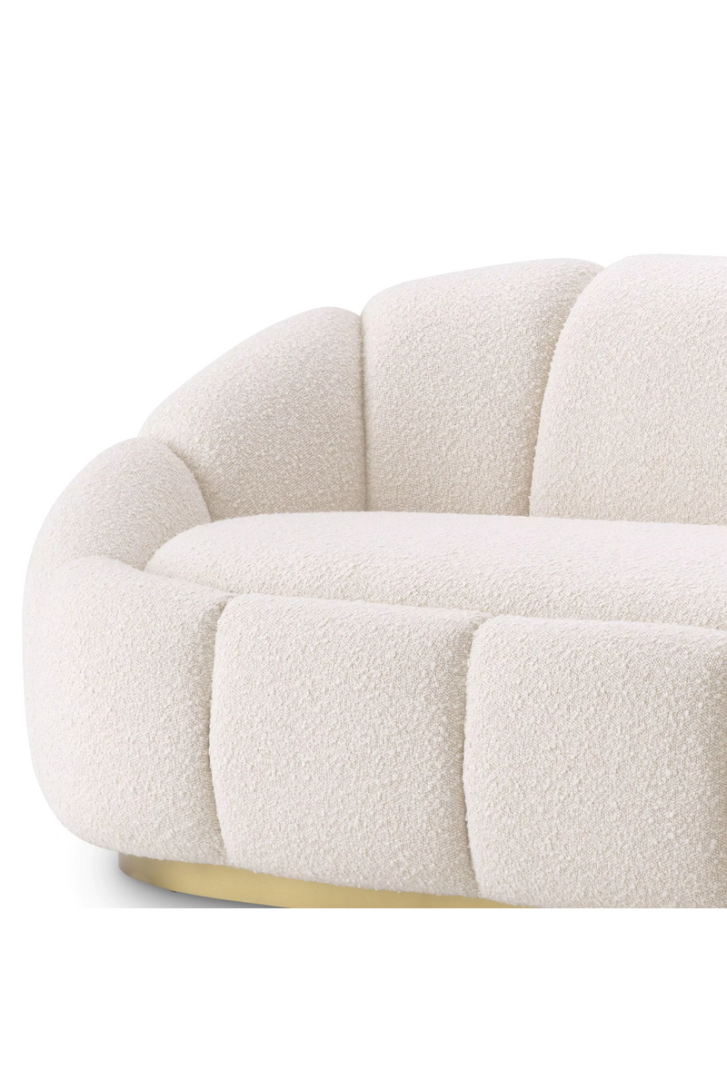 Cream Bouclé Curved Sofa | Eichholtz Inger | Eichholtzmiami.com