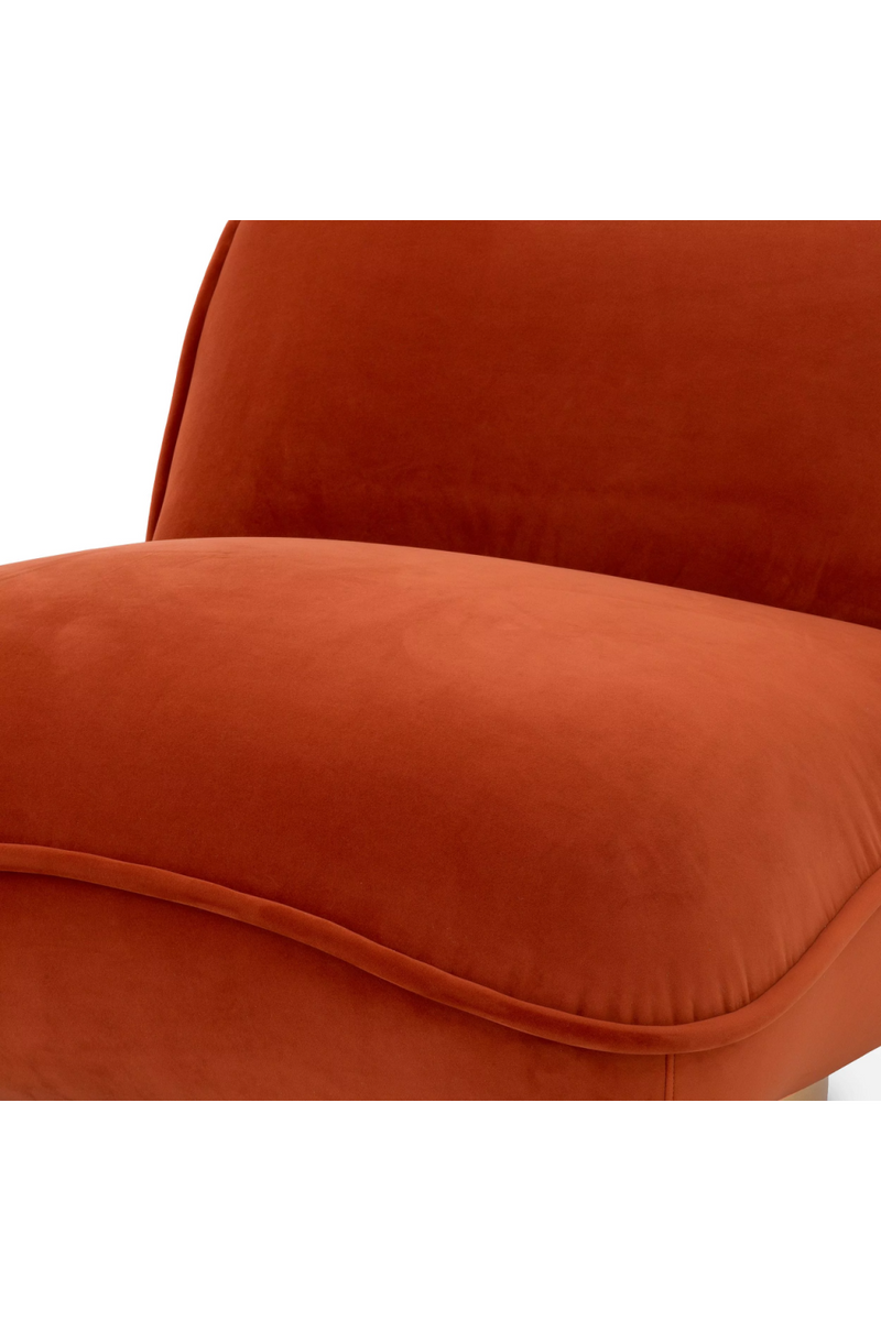 Orange Velvet Pillow Swivel Chair | Eichholtz Relax | Eichholtzmiami.com