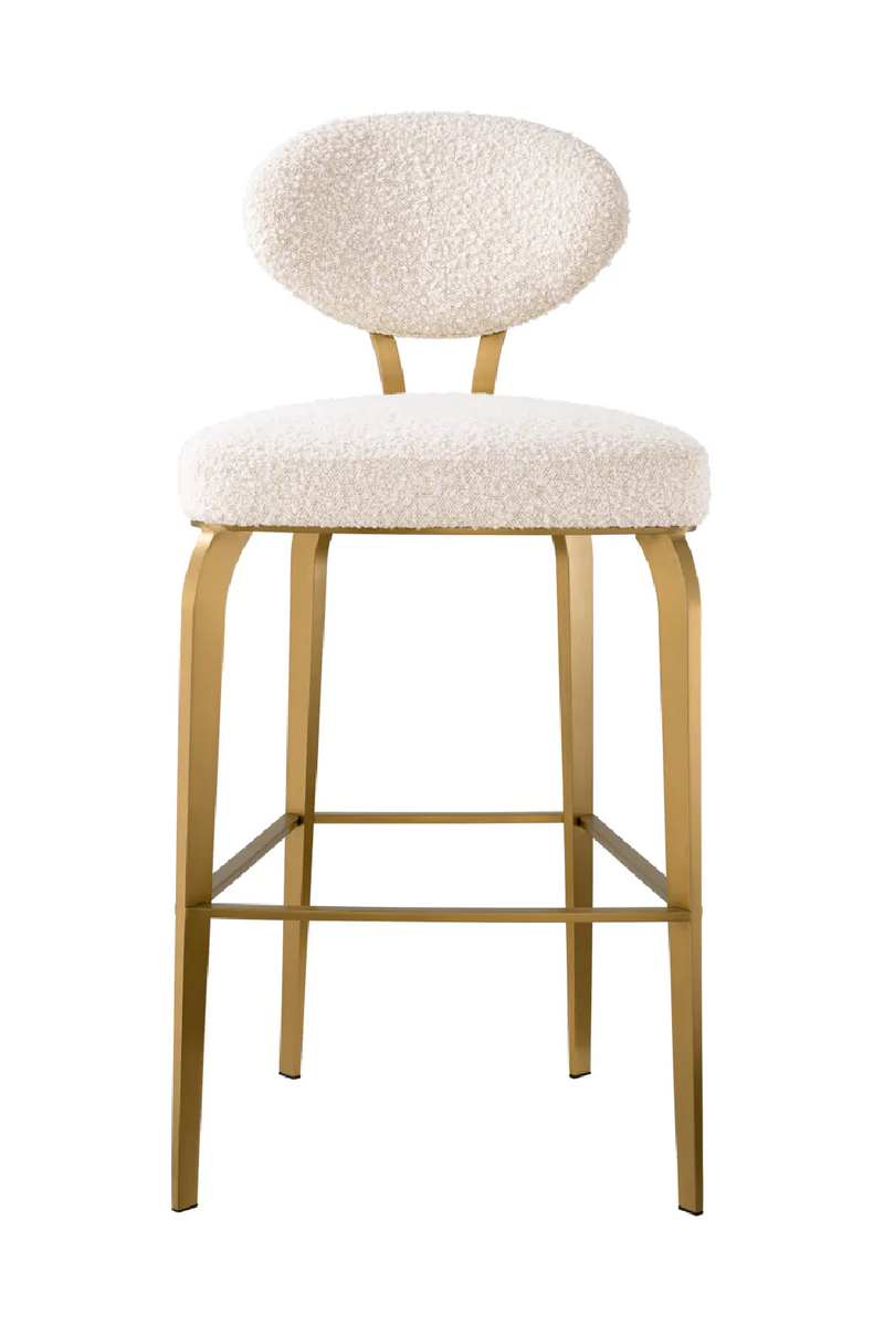 Bouclé Cream Bar Stool | Eichholtz Dorrego | Eichholtzmiami.com