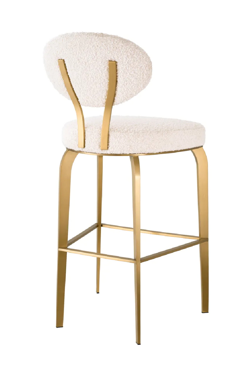 Bouclé Cream Bar Stool | Eichholtz Dorrego | Eichholtzmiami.com