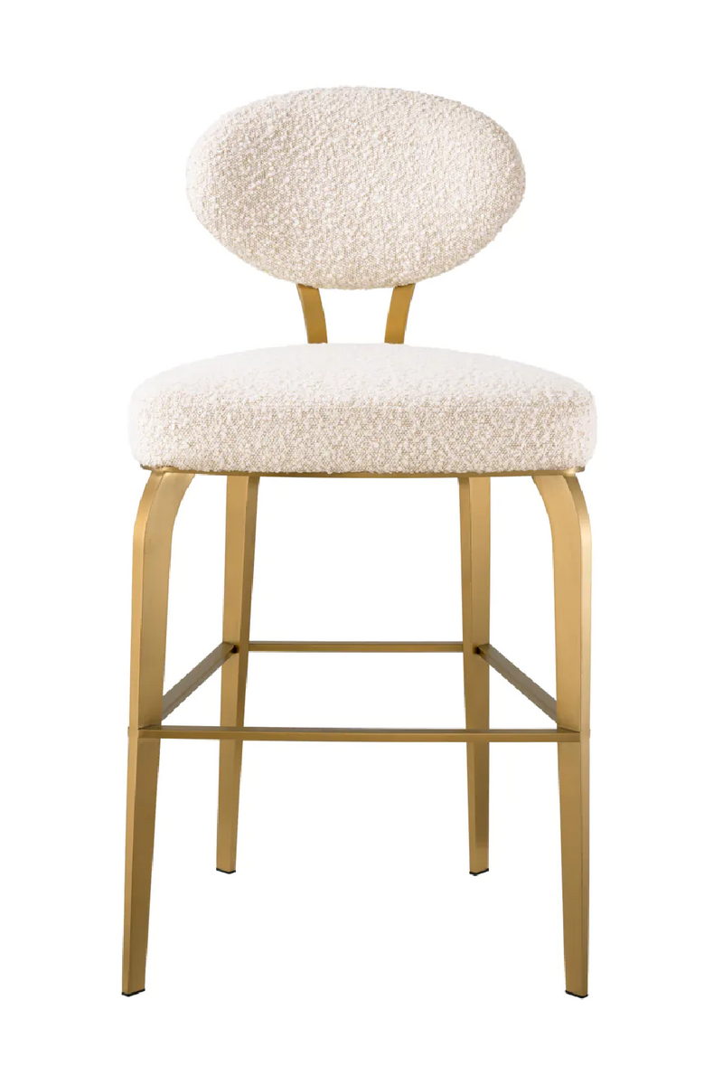 Bouclé Cream Counter Stool | Eichholtz Dorrego | Eichholtzmiami.com