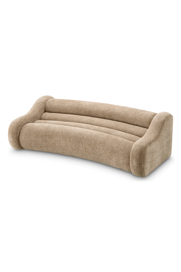 Beige Curved Sofa | Eichholtz Carbone | Eichholtzmiami.com