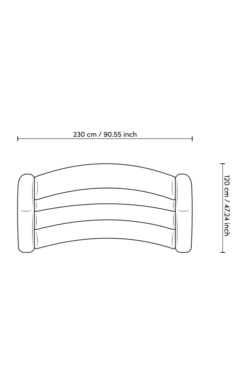 Beige Curved Sofa | Eichholtz Carbone | Eichholtzmiami.com