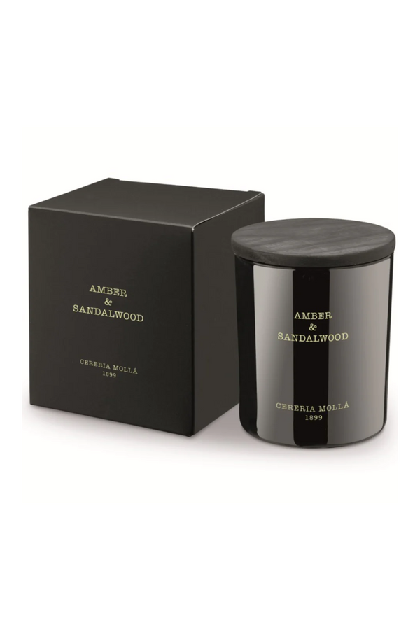 Sweet Musky Scented Candle | Cereria Mollá Amber & Sandalwood | Eichholtzmiami.com