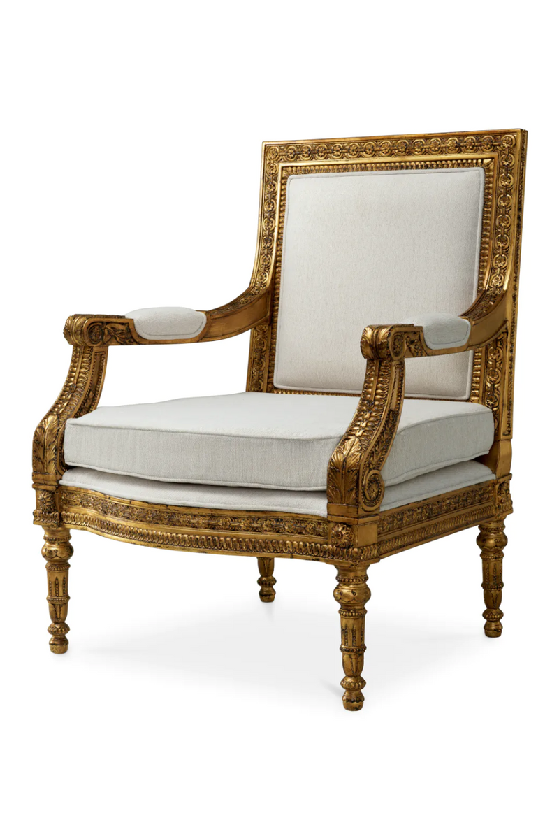 Gold Opulent Fauteuil Chair | Met x Eichholtz Louis | Eichholtzmiami.com
