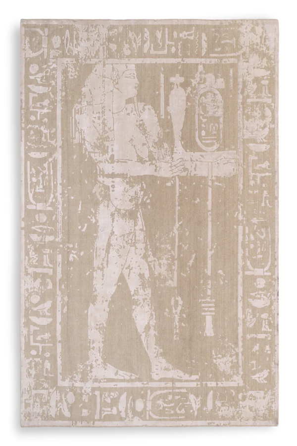 Beige Wool Blend Carpet 10' x 13' | Met x Eichholtz Akhtihotep | Eichholtzmiami.com