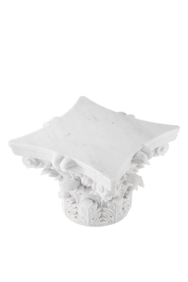 Carved White Marble Coffee Table | Met x Eichholtz Acanthus | Eichholtzmiami.com