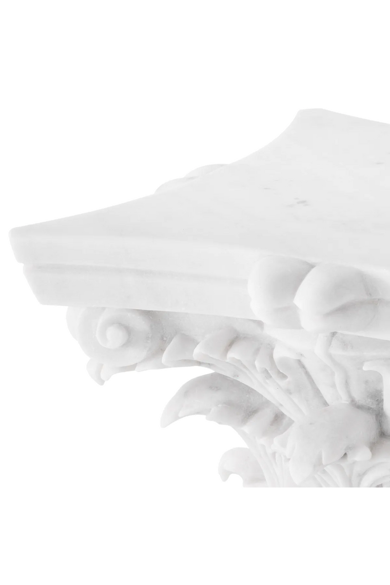 Carved White Marble Coffee Table | Met x Eichholtz Acanthus | Eichholtzmiami.com