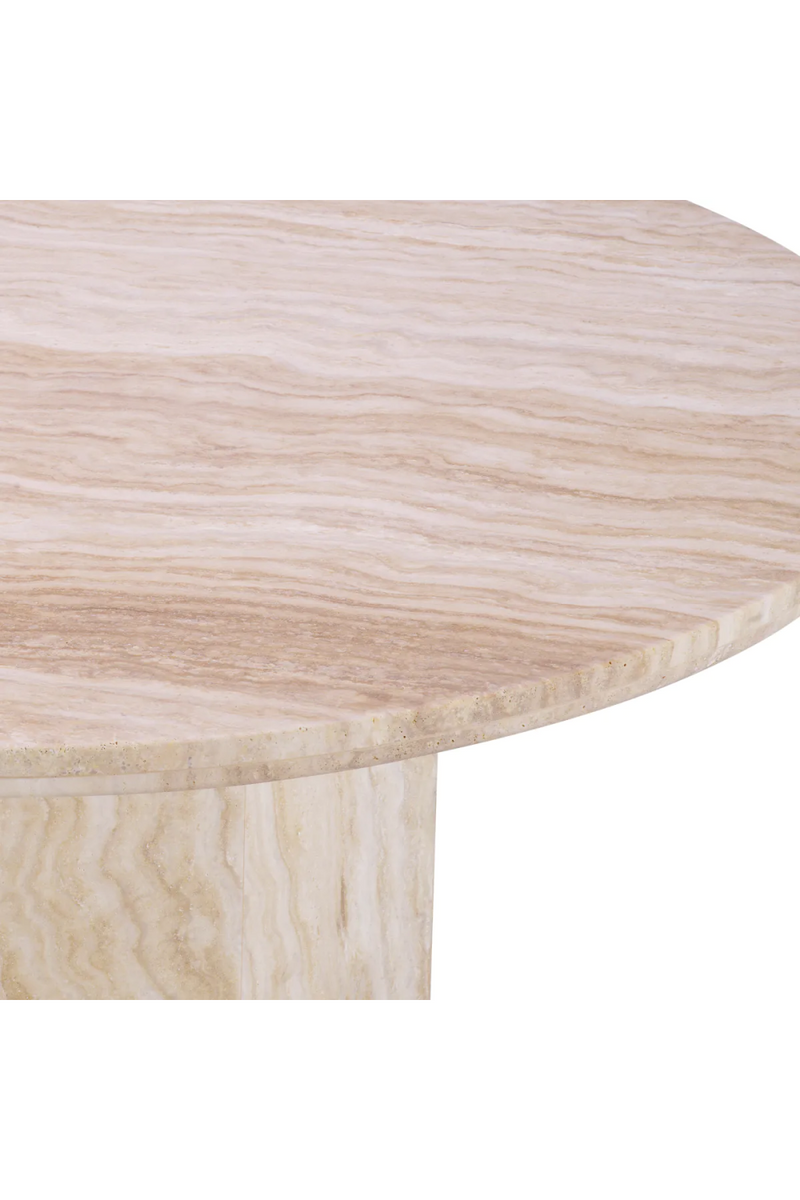 Round Travertine Coffee Table | Met x Eichholtz Florence | Eichholtzmiami.com