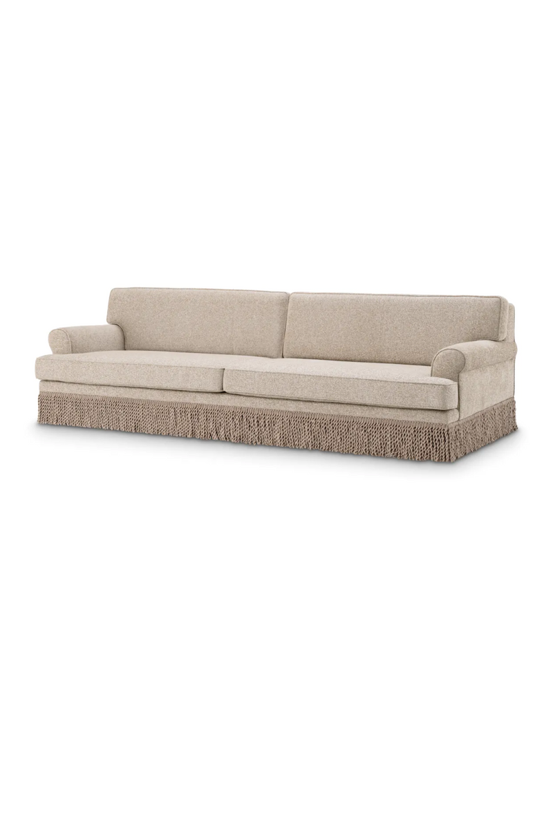 Beige Fringed Sofa | Met x Eichholtz Madison | Eichholtzmiami.com