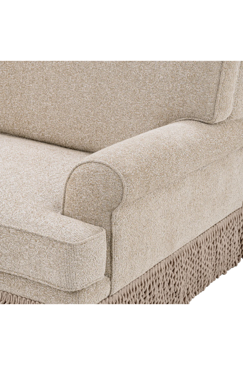 Beige Fringed Sofa | Met x Eichholtz Madison | Eichholtzmiami.com