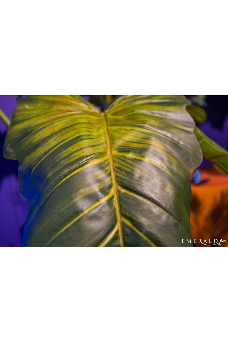 Artificial Elephant Ears Plant Set (2) | Emerald Colocasia On Trunk | Eichholtzmiami.com